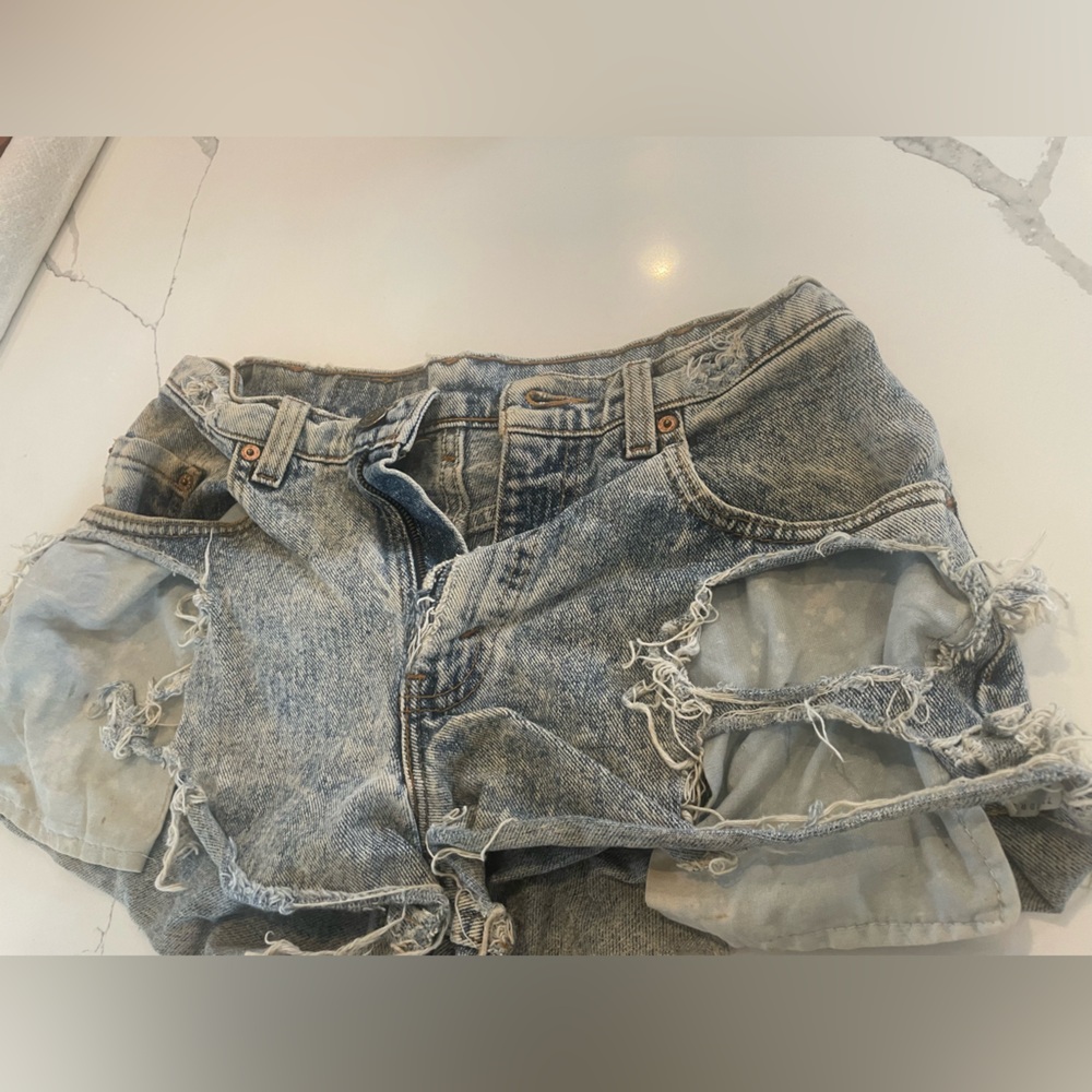 Distressed Denim Women Shorts